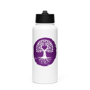 Root&Rise Stainless Steel Water Bottle With Straw Lid
